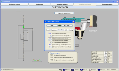 supervision et réglages du Rotocontrol